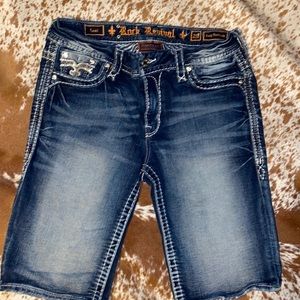 Rock Revival Denim Easy Bermuda Shorts